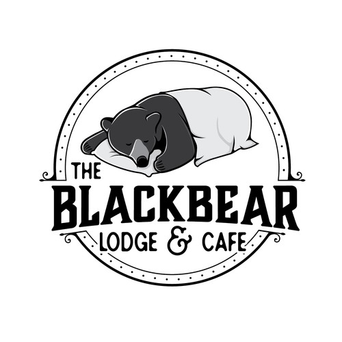 Cafe brand with the title 'Lodge an coffee bar logo'