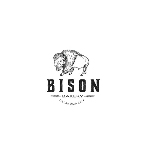 Literal logo with the title 'Bison Bakery'