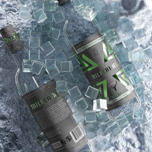 Vodka label with the title 'Luxury Vodka Label'