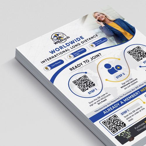 Telecom design with the title 'Wildcard flyer '