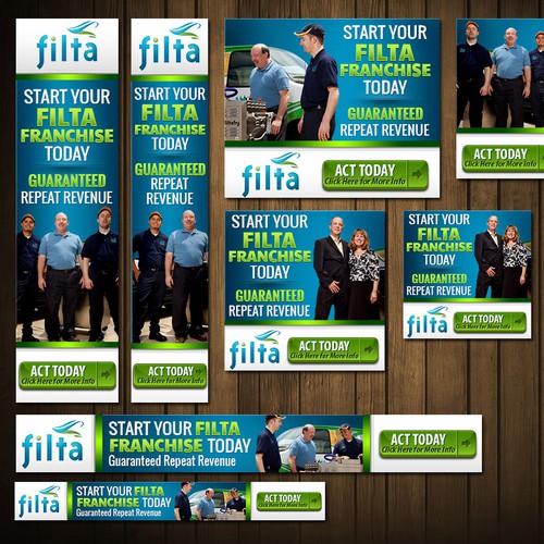 Google Ads design with the title 'Set of Banners'