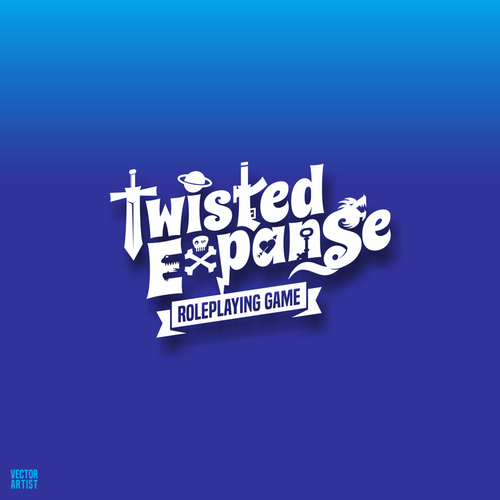 RPG design with the title 'Twisted Expanse RPG'