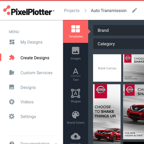 Dashboard website with the title 'Dashboard design'