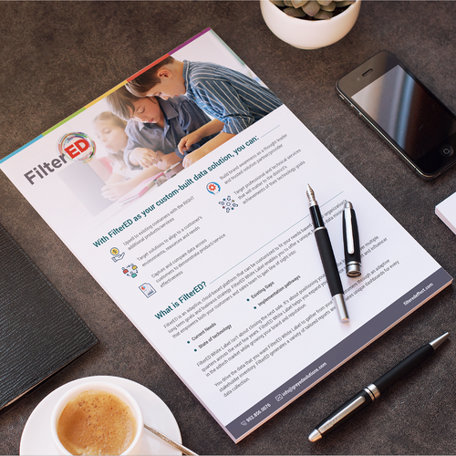 White paper design with the title 'GreyED Solutions Flyer'