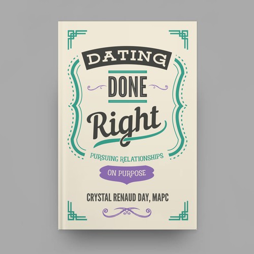 Christian book cover with the title 'Retro Cover for Dating Book'