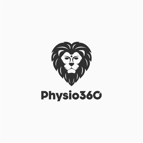 Lion brand with the title 'Logo for physiotherapy practice'