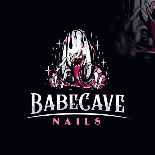 Nail design with the title 'BabeCave Nails'