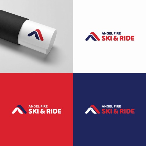 Ski logo with the title 'Angel Fire Ski & Ride'
