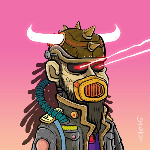 Character illustration with the title 'Base character design for new NFT project'