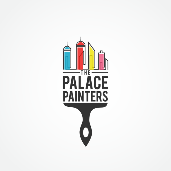 Art supply logo with the title 'The Palace Painters logo'