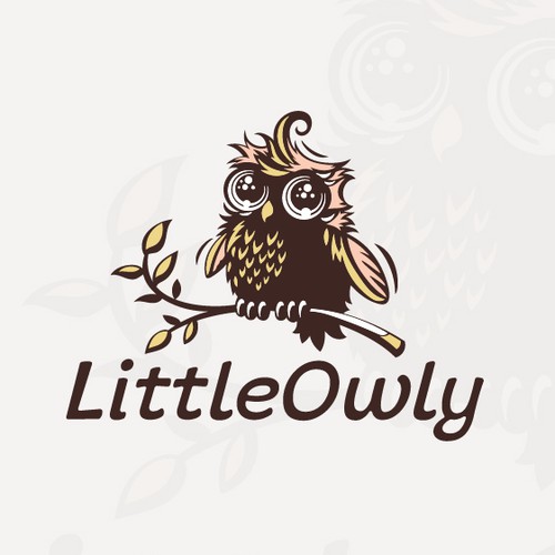 Cute logo with the title 'Little Owly'