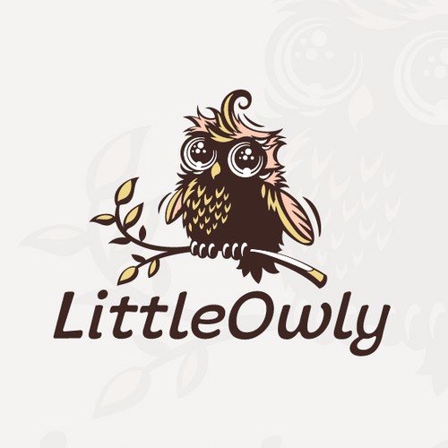 Nature logo with the title 'Little Owly'