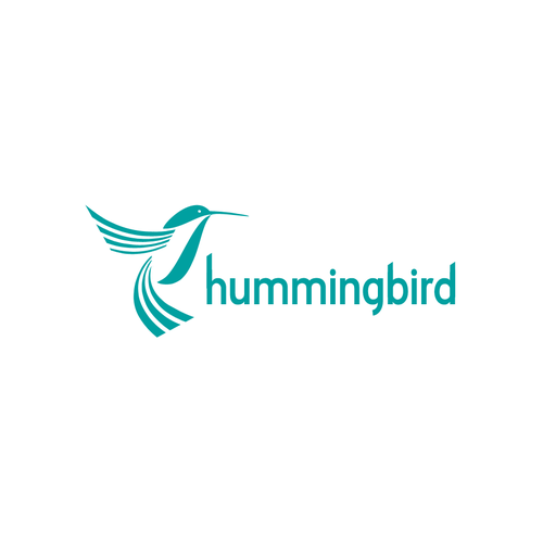 Tribal logo with the title 'Iconic hummingbird'