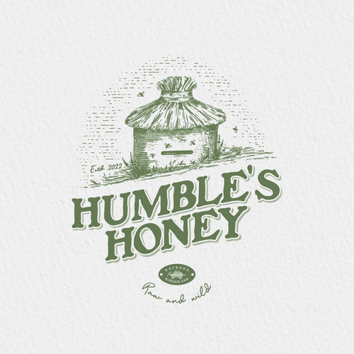 Honeycomb design with the title 'Humble's Honey'