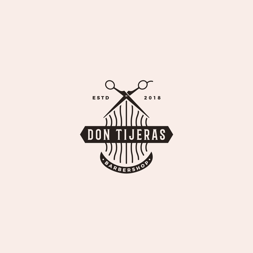 Hair salon brand with the title 'Logo design for Don Tijeras'