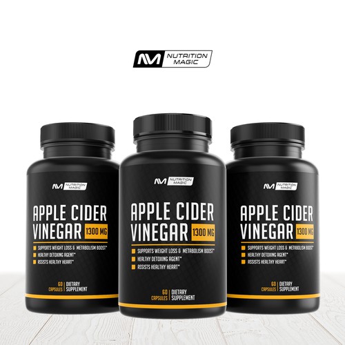 Sports label with the title 'Nutrition Supplements Label'