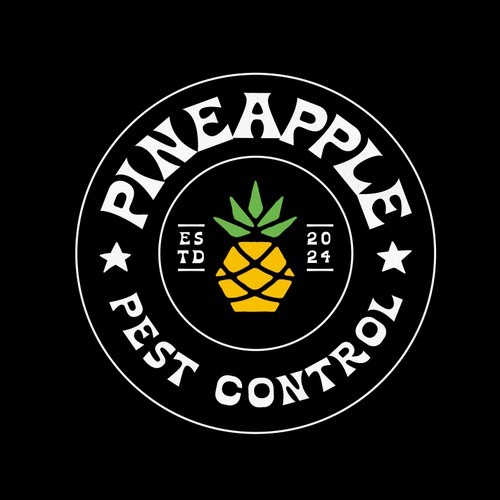 Pineapple logo with the title 'Logo design contest entry'