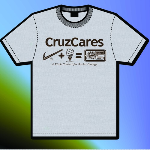Mathematics design with the title 'Create a trendy tshirt design for a Santa Cruz pitch contest for social ventures.'