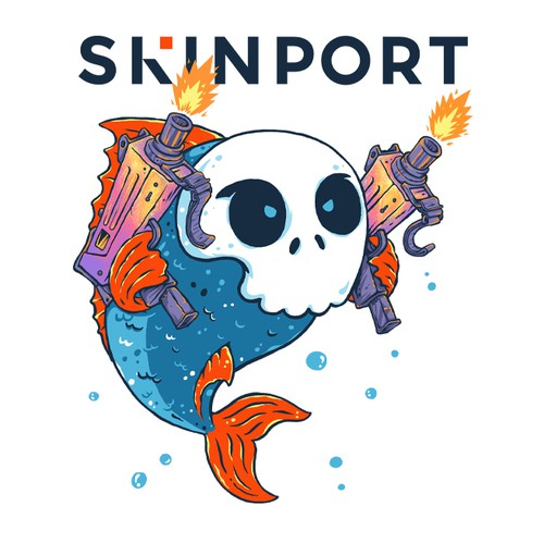 Fish t-shirt with the title 'Skinport Fred'