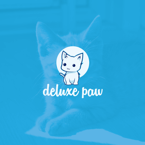 Paw logo with the title 'logo proposal for deluxe paw'