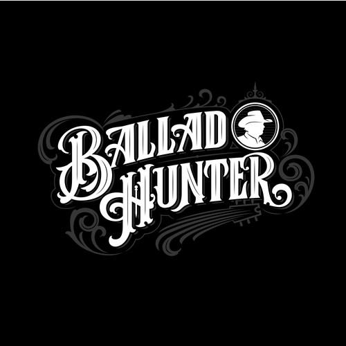 Victorian logo with the title 'Logotype for a traveling TV show that discovers artists, songs, and stories from Country and Americana music.'