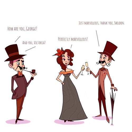 Disney design with the title 'Characters for Best.me'