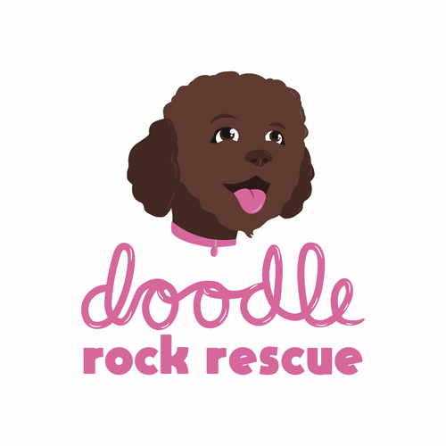 Shelter design with the title 'Doodle Rock Rescue Logo'