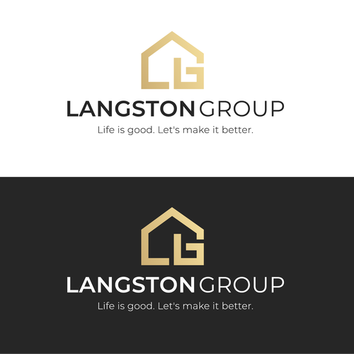Real estate brand with the title 'Langston Group'