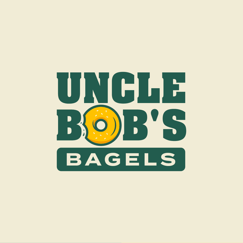 Cafe logo with the title 'Logo for a local bagel and coffee shop'
