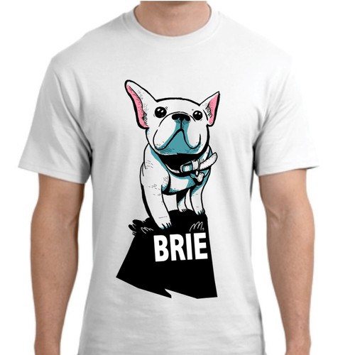 Cute dog design with the title 'Cute dog BRIE'