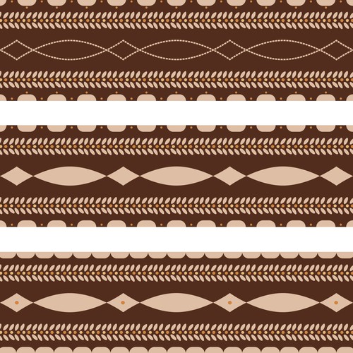 Border design with the title 'Custom pattern straps'