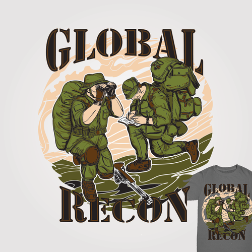 Soldier t-shirt with the title 'Reconnaissance'