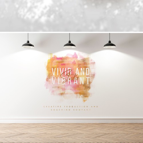 Tablet design with the title 'Vivid & Vibrant'