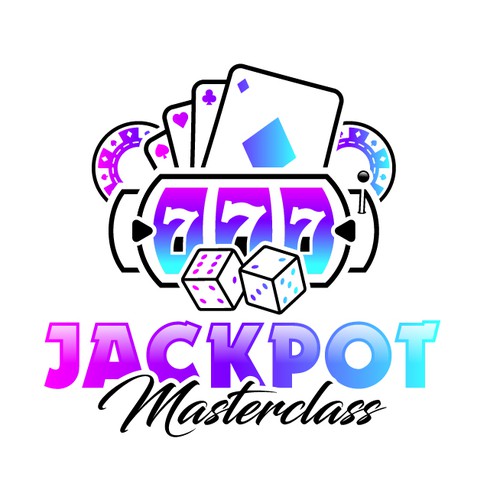 Slot machine design with the title 'Jackpot Masterclass'