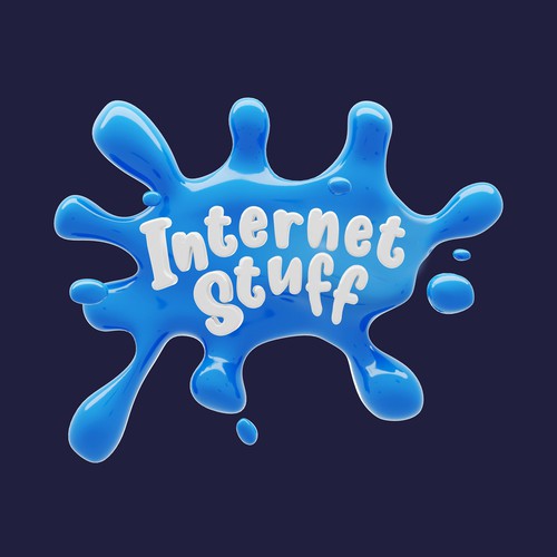 Blender logo with the title '3D Slime Logo'