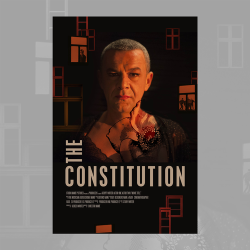 Dramatic design with the title 'Theatrical Movie Poster '