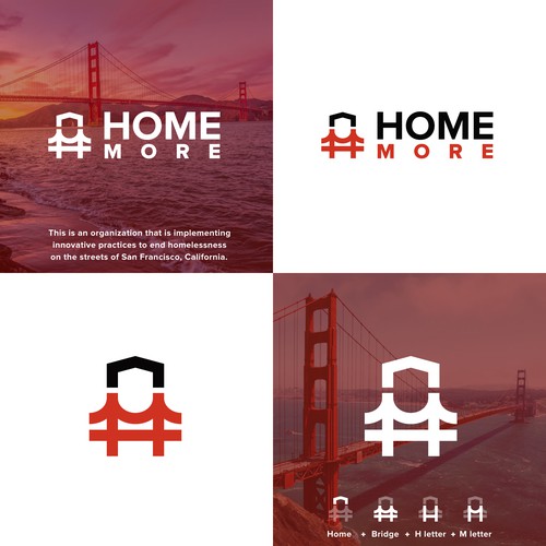 SF logo with the title 'San Francisco Bridge Logo'