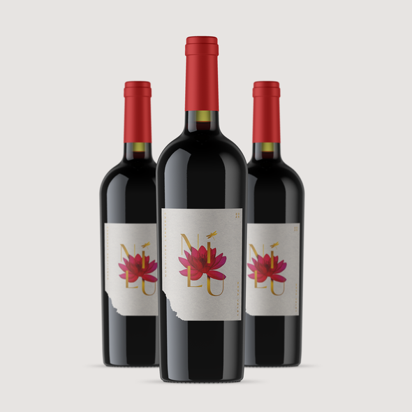 Wine design with the title 'Nilu'