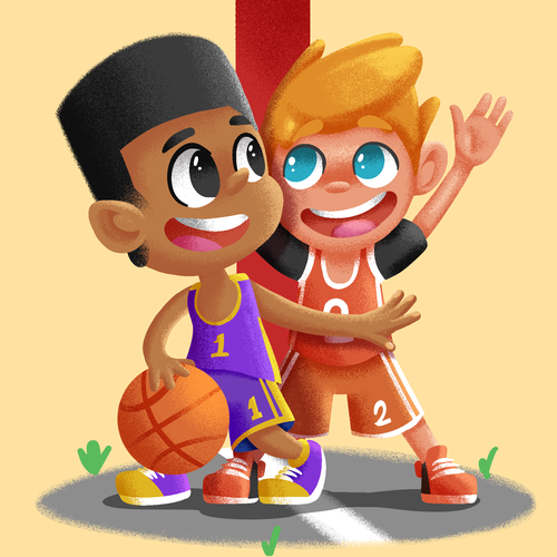 Kid illustration with the title 'Kids Illustration'