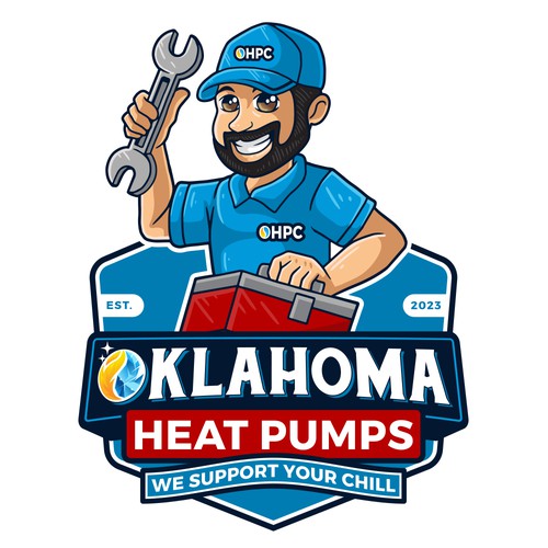 Heating design with the title 'Oklahoma Heat Pump Company'