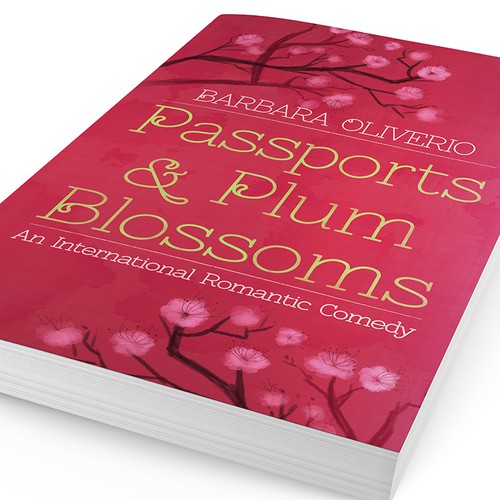 Plum design with the title 'Book cover design'