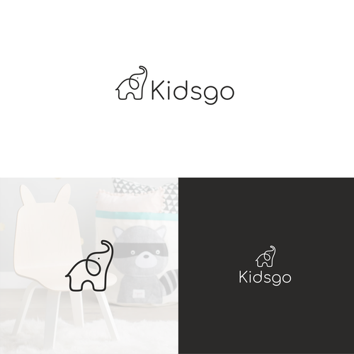 Elegant logo with the title 'Logo design for kids furniture store'
