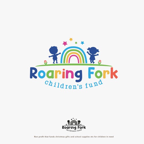Coloring design with the title 'Roaring Fork Children's Fund'