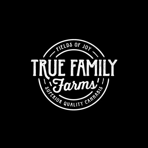 Family logo with the title 'Logo design for True Family Farms'