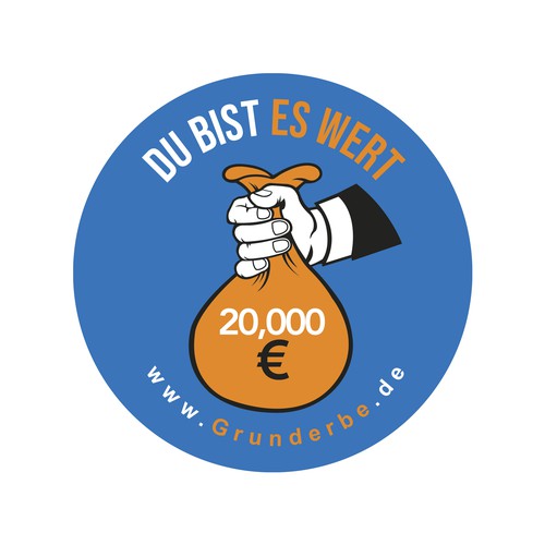 Insignia design with the title 'We are looking for a meaningful symbol of a donated start-up capital called "basic inheritance"'