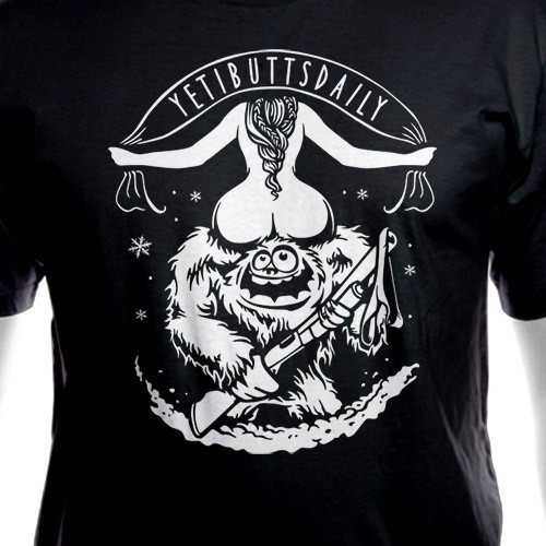 Sexy design with the title 'YetiButtsDaily'