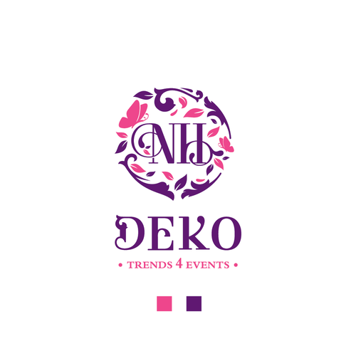 Event logo with the title 'Logo concept for DEKO'