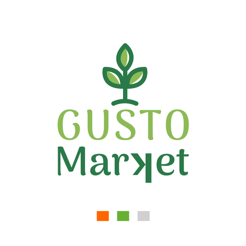 Market logo with the title 'Gusto Market'