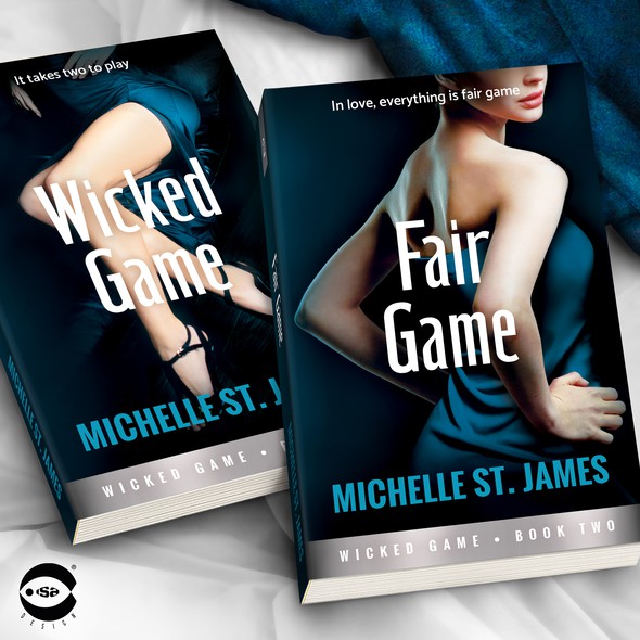 Sensual design with the title 'Book covers for “Wicked Game Series” (Books 1 and 2) by Michelle St. James'