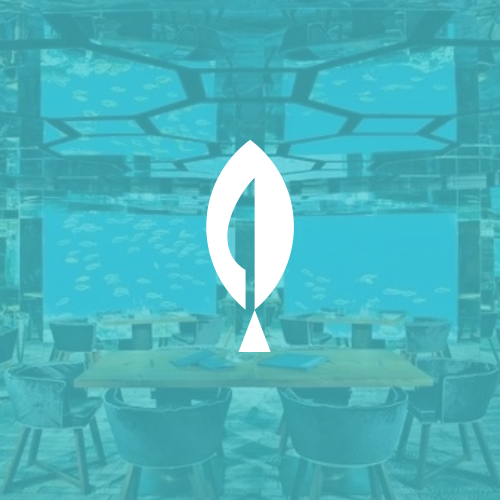 Ocean logo with the title 'fish + knife'